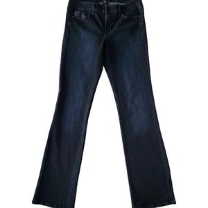 White House Black Market Blanc Boot Leg 4R Embellished Pockets Low Rise Jeans